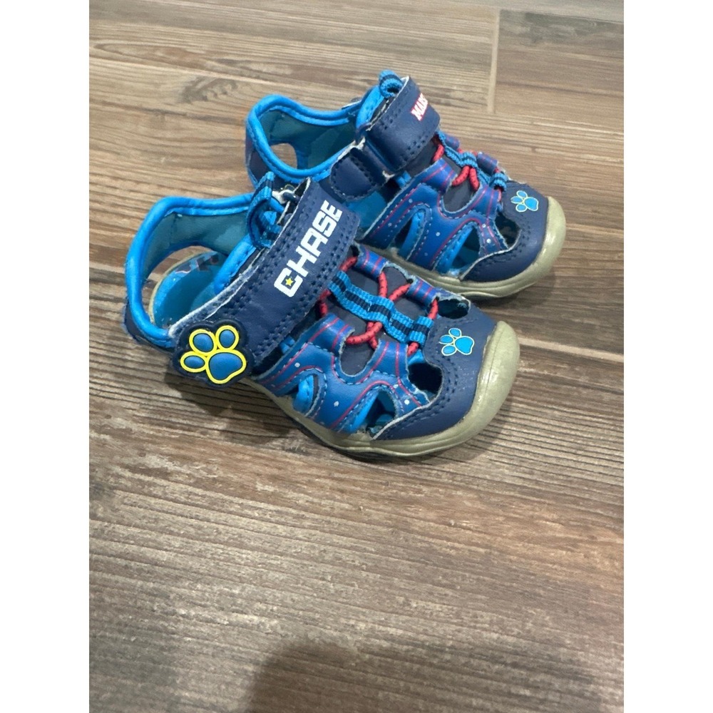 Paw Patrol Fisherman Sandals Boys Size 5 Blue Chase Marshall GUC